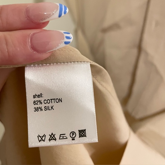 Petar Petrov Revenge Dress Resort 2024 Cotton Linen Tan Midi Sz 8 - Picture 8 of 15